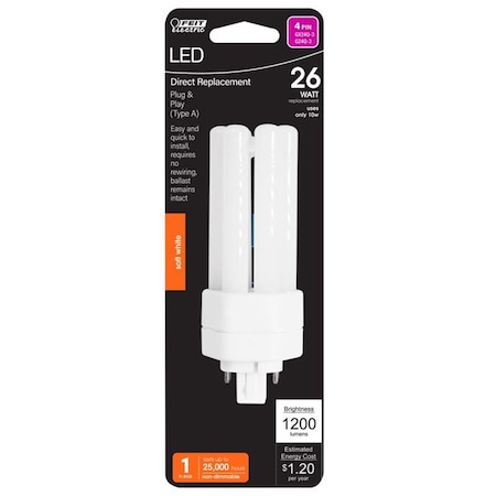 Cling 26W PL GX24Q-3 4-Pin LED Light Bulb - Soft White CL3313766